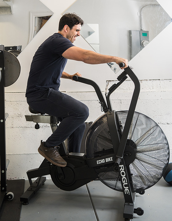 indoor cardio assault bike workout San Francisco